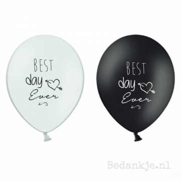 Ballon BEST DAY EVER (6 st)