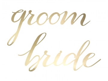 Bride & Groom ( stoel decoratie )