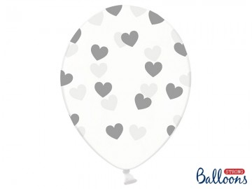 Ballonnen hartjes Grey ((6st)