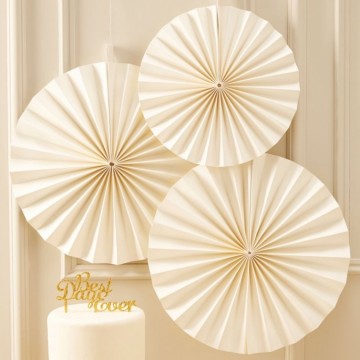 Paper fan ivory (3st)