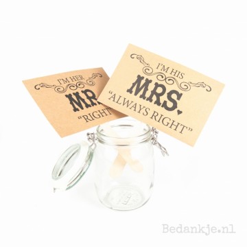 Mr&Mrs bordje kraft