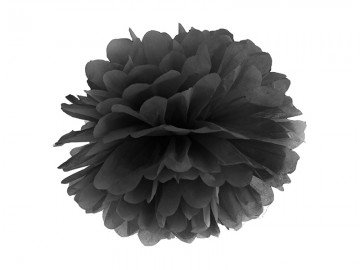 Pompom 25cm Zwart