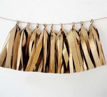 Tassel DIY Gold (5st)