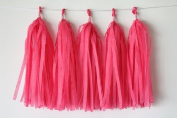 Tassel DIY Hot pink (5st)