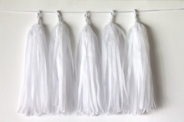 Tassel DIY Wit (5st)