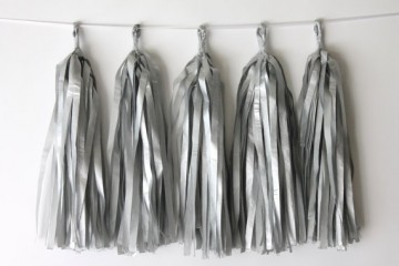Tassel DIY zilver (5st)