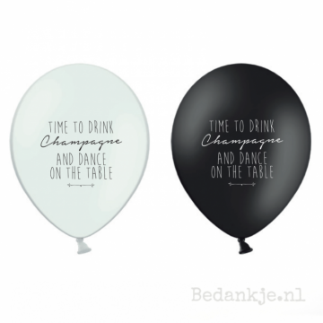 Ballon TIME TO DRINK CHAMPAGNE (6st)